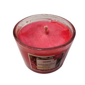 NEW Sonoma Passion Fruit Punch Glass Jar Candle 4.8oz Pink 072366 Wick Candle 3.